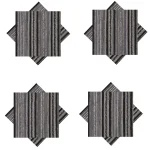 Stripe Printed Reusable Pure Cotton Napkins Set - Image 2