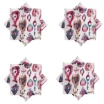 Table Decor Abstract Print Napkins Serviettes Cotton Fabric - Image 5