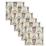 Table Decor Napkins Set White Printed - Image 4