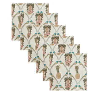 Table Decor Napkins Set White Printed - Image 4