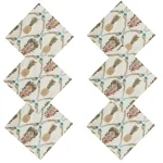 Table Decor Napkins Set White Printed - Image 6