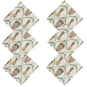 Table Decor Napkins Set White Printed - Image 6