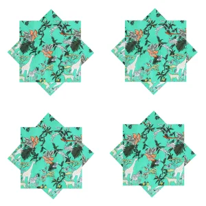 Table Decor Soft Cotton Green Napkins Set Of 48 PC - Image 3