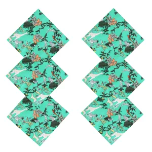 Table Decor Soft Cotton Green Napkins Set Of 48 PC - Image 4