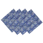 Wedding Party Table Decor Printed Cotton Napkins Set