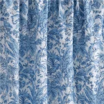 White Blue Floral Print 100% Cotton Napkins - Image 5