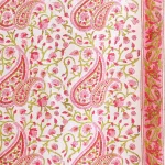 White Boho Table Napkins Paisley Printed - Image 7