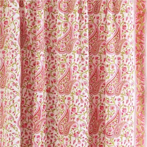 White Boho Table Napkins Paisley Printed - Image 8