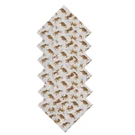 White Tiger Printed Cotton Cloth Dinner Reusable Napkin - Image 4