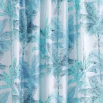White & Turquoise Napkins Palm Tree Printed Cotton Cloth - Image 8