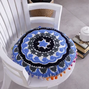 16" Embroidered Decorative Sofa Cushion Cover - Image 3