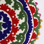 16" White Embroidered Cushion Cover - Image 4