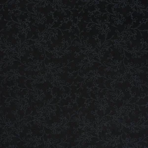 Black Floral Giza Cotton Shirt Fabric Man's Fashion Shirt - Image 3