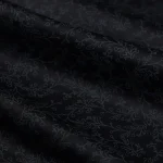 Black Floral Giza Cotton Shirt Fabric Man's Fashion Shirt - Image 2