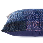 Blue Flower Printed Cotton Pillow Case 20"x12" - Image 4