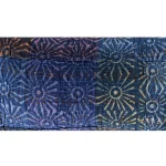 Blue Flower Printed Cotton Pillow Case 20"x12" - Image 5