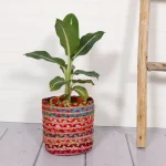 Floral Pots Bag Natural Jute Cotton Plant Bag Pot Bags