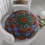 Grey Suzani Embroidered Cushion Cover - Image 3