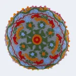 Grey Suzani Embroidered Cushion Cover - Image 2