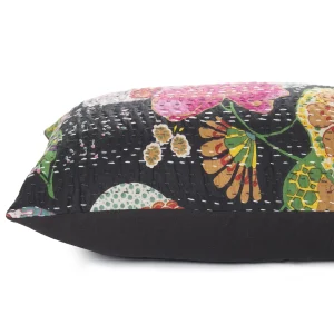 Home Decorative Floral Cushion Case Handmade Kantha Quilted - Image 4