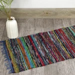 Home Floor Decor Runner Yoga Mat Blue Carpet - Image 2