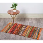 Home Floor Decor Runner Yoga Mat Orange Carpet