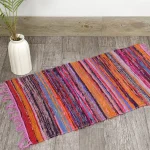 Indian Decorative Chindi Area Rag (Pink) - Image 2