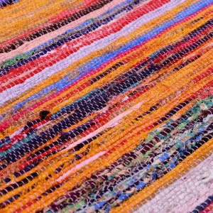 Indian Decorative Chindi Area Rag (Pink) - Image 4