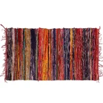 Indian Handmade Brown Area Chindi Rug - Image 3