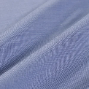 Luxuries Blue Giza Cotton Men's Shirt Fabric - Image 3