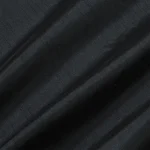 luxuriously Black Silk dupioni Fabric - Image 2