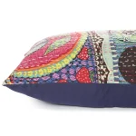 Multi Ikat Print Cotton Kantha Pillow Cover - Image 4