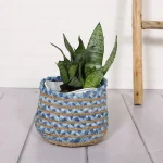 Plant Flowers Pots Hand Braided Jute Bag