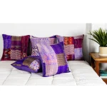 Purple Patola Decorative Cushion Cover - Image 3