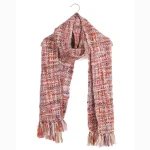 Red Acrylic Reversible Scarves 72"x12" Inch