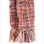 Red Acrylic Reversible Scarves 72"x12" Inch - Image 4