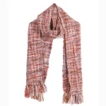 Red Acrylic Reversible Scarves 72"x12" Inch - Image 3