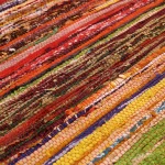 Red Colorful Woven Decorative Chindi Area Rag - Image 4
