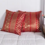 Red Cushion Cover Silk Brocade home Sofa Decor