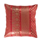 Red Cushion Cover Silk Brocade home Sofa Decor - Image 2