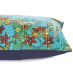 Traditional Handmade Kantha Quilted Cushion Case - Image 4