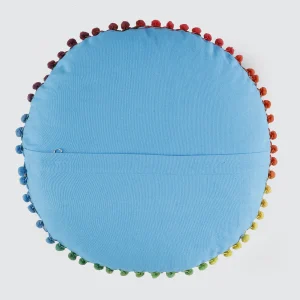 Turquoise Embroidered Suzani Cushion Cover - Image 5