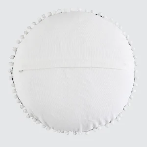 White & Black Embroidered Suzani Cushion Cover - Image 5