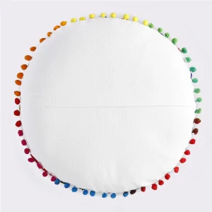 White Embroidered Decor Cushion Cover - Image 5