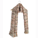 Women & Men Green Acrylic Hand Knitted Scarf