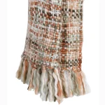 Women & Men Green Acrylic Hand Knitted Scarf - Image 3