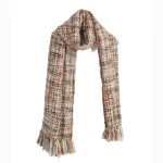 Women & Men Green Acrylic Hand Knitted Scarf - Image 4
