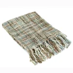 Women's Winter Neck Wraps Soft Scarves, Aqua Acrylic Scarf - Image 2