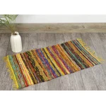 Yellow Rug Handmade Cotton Floor Yoga Mat 2X3 FT