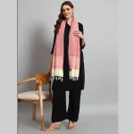 Beautiful Pink Paisley Cashmere Scarf/Stole